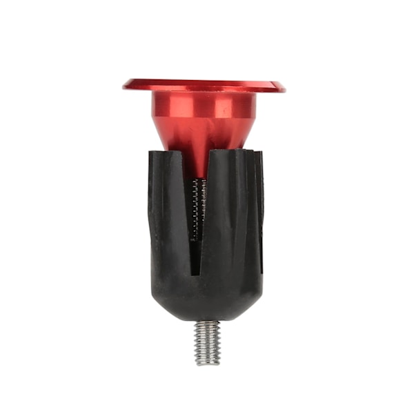 1 par aluminiumlegering cykel Cykelstyre Handtag Stång End Plug Cap Delar (röd)