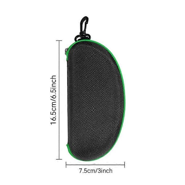 Hard Shell Zippered Sunglasses Case Portable Eyeglasses Pouch