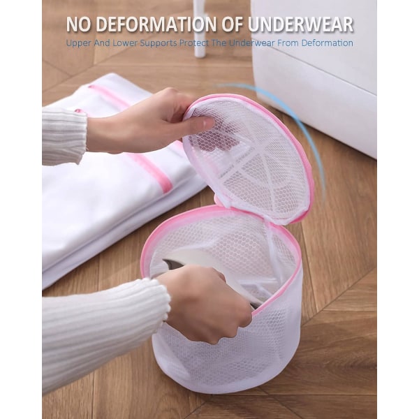 3-delers vaskenett Vaskemaskinundertøy, BH-vaskepose, vaskepose Holder undertøyet i form og beskytter det mot skade