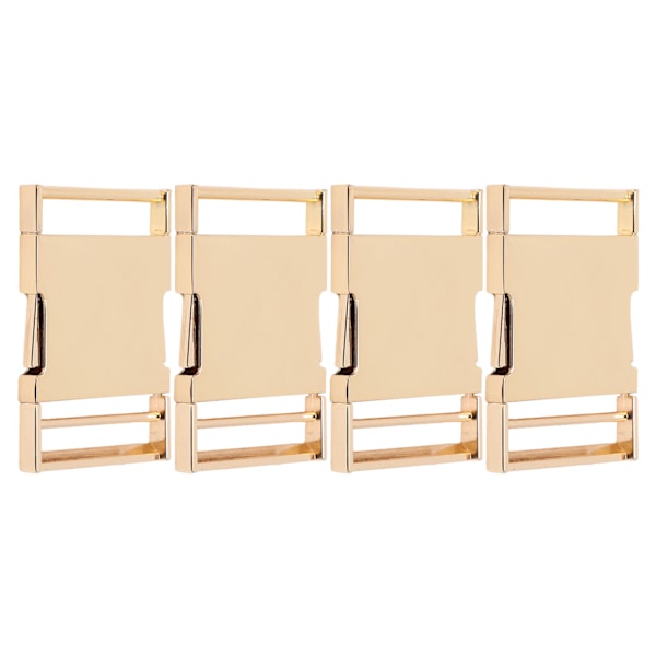 4 Set Sidospännen Justerbara DIY Produktion Hög Hårdhet Legering Bältesspänne för Ryggsäckar Resväskor Bälte