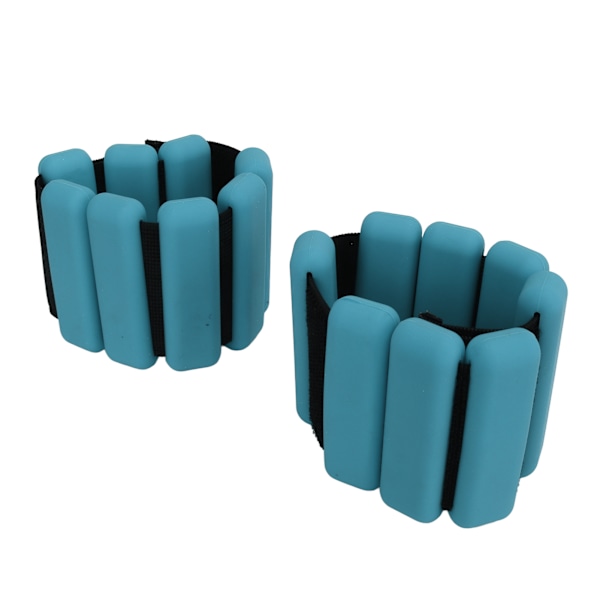 2 st Silikon Vikt Bärar Armband Handledsvikter Armband Sport Löpning Handled Fotled Rem Blå