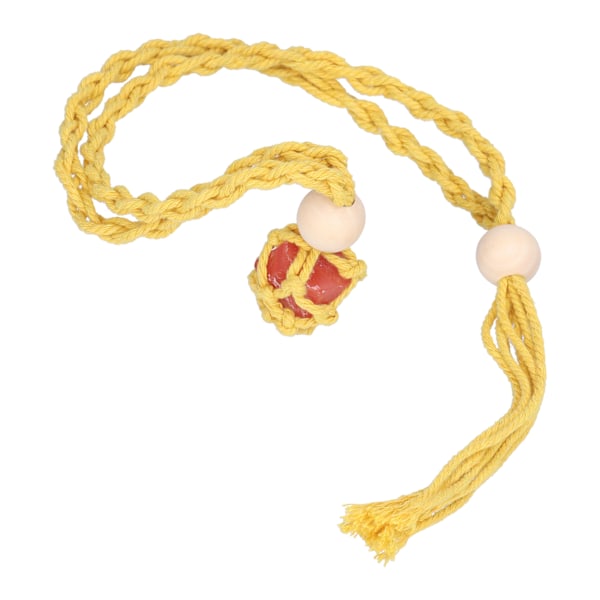 3 st nätpåsehalsband tom stenhållare repersättning justerbar halsbandssnöre för kristaller kvarts stenhållare gul