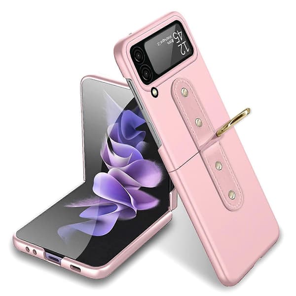 Case Compatible With Samsung Galaxy Z Flip 4, Ultra-thin Matte PC Protective Case With Ring