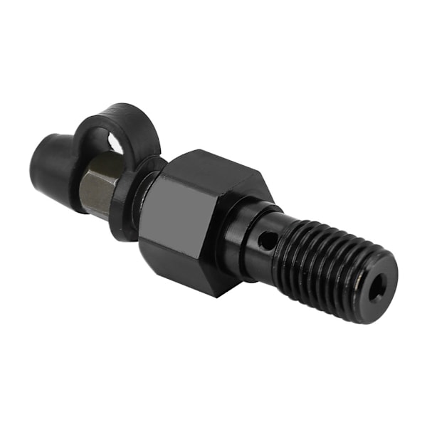 M10x1.25mm Motorsykkel Bremsesylinder Kaliper Blødeskrue Nippel Banjo Bolt Støvhette Svart