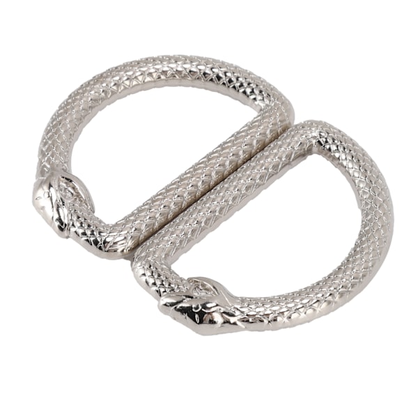 20 st Metall D-ringar Ouroboros Design Multifunktionell Zinklegering D-ringar Spänne för Handväska Bälte Plånbok DIY Hantverk
