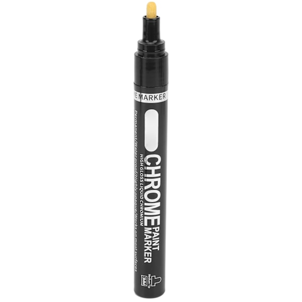 Krommarkörpenna 3mm Vattentät Anti-färg Spegel Reflekterande Krompläterad Silver DIY Highlight Markör