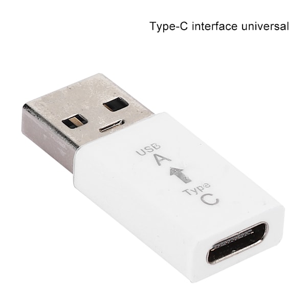 3 st USB3.0 Hane till Typ C Hona Adapter Kontakt Universal Elektronisk Omvandlare (Vit)
