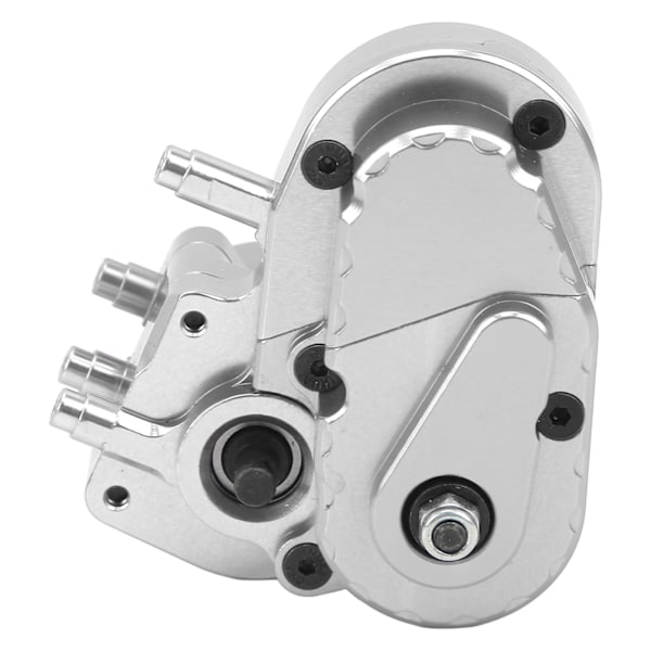 RC-auton vaihteisto alumiiniseoksesta, sisäänrakennetuilla metallivaihteilla, RC-auton voimansiirtolaatikko Capra UTB 1/10:lle, hopea