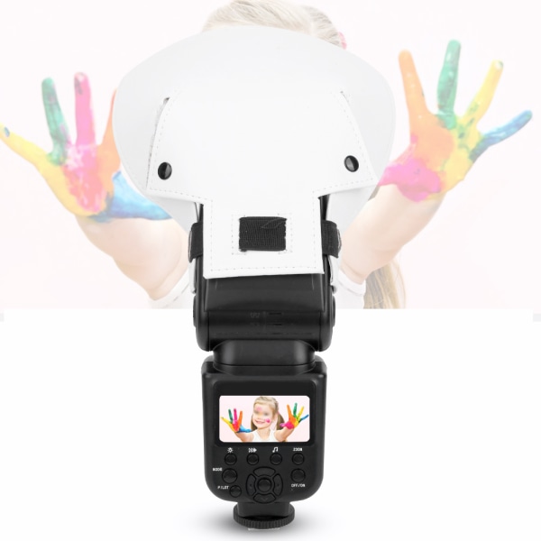 Bærbar universal lysbueformet kamera Flash Light Diffuser Reflector Speedlite Softbox