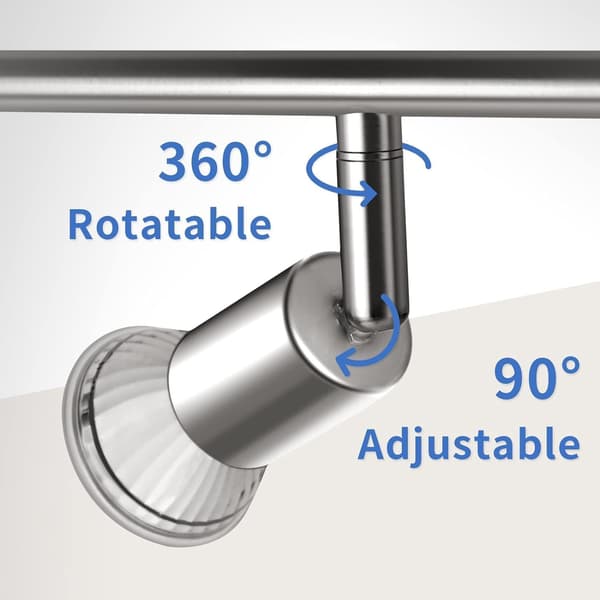 Ceiling Light with 6 Adjustable LED Spotlights, Rotatable Ceiling Lamps, No Gu10 Bulb Included, Ceiling Lighting