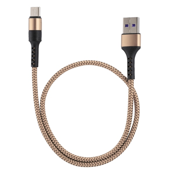 5A Superrask Ladekabel Type C Datakabel for Huawei P10/P10 plus p20/P20 Pro 0.5m (Gullfarget)