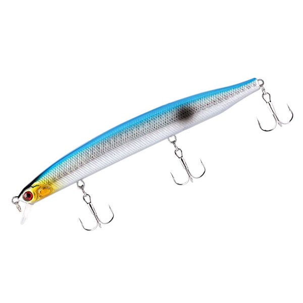 HENG JIA Mini storlek fiskform lockbete med krokar Fiskeredskap Verktyg F