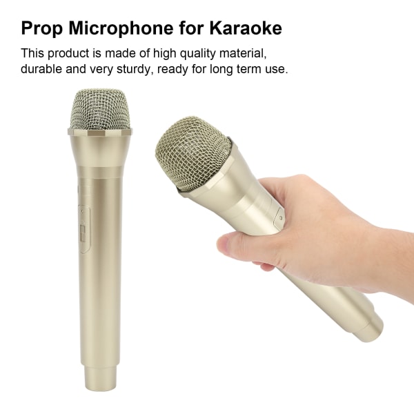 Karaoke Dance Practice Mikrofon Gold
