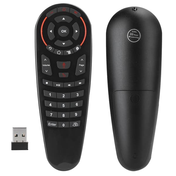 G30 Stemmefjernkontroll 33 Taster for Android Datamaskin TV-boks Generell med Bluetooth-mottaker