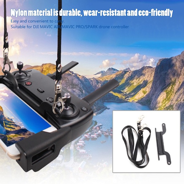 Controller Lanyard Hängande bälte Halsrem Fäste tillbehör för DJI Mavic AIR Pro SPARK