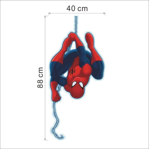 Veggklistremerker Spider Man 3D-effekt klistremerker Soverom dekorasjon og dekorasjon klistremerker Kjempe gjenbrukbare veggklistremerker Spider Man for barn
