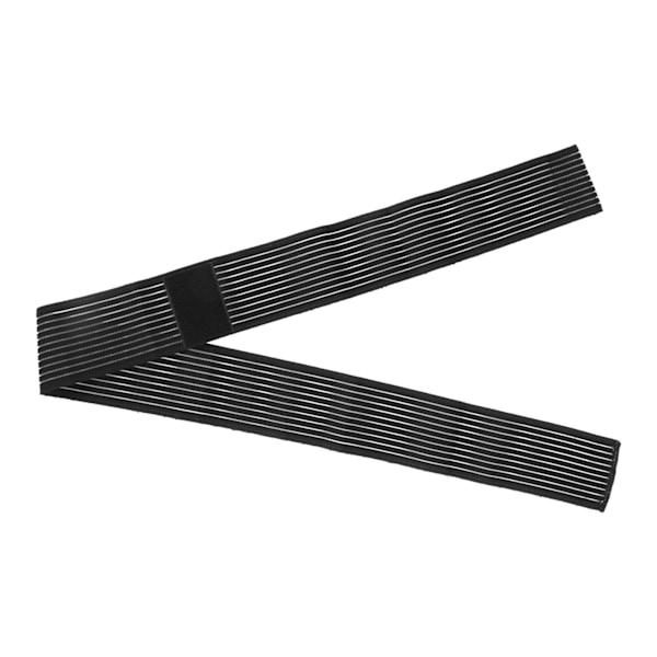 Löpning utomhus Sport Hög elastiskt bandage Anti stukning Knästöd Skyddsrem (svart)