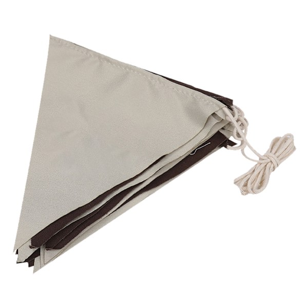 Udendørs Flagbanner af Canvas med Trekantflag til Festligheder, Campingtelte, Butikker, Dekorationer, 4m, 16 stk.