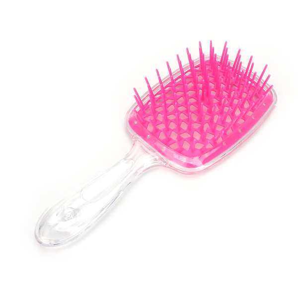 Rose Red Detangling Hair Brush - Salong Quality ventilert frisørkam for styling og frisørbruk