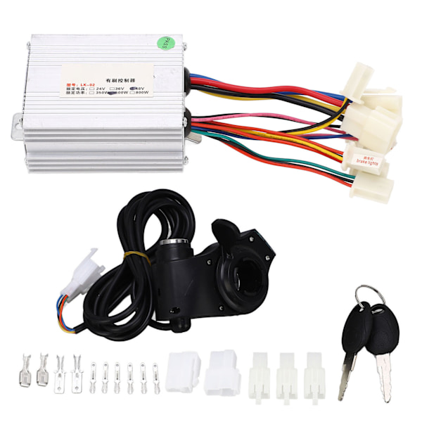 48V 500W El-cykel Controller Tommelgas Sæt Elektrisk Cykel Børstet Controller og Tommelgas Kit
