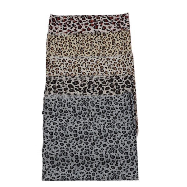 5 st Bomullssömnadstyg Leopardtryck Design Flerfärgad 48x48cm Mjuk Känsla Säker Hudvänlig Tryckt Tyg