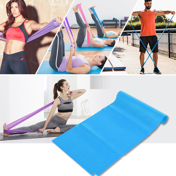 1,2M träningsutrustning Elastiska träningsmotståndsband Träning för yoga (blå)
