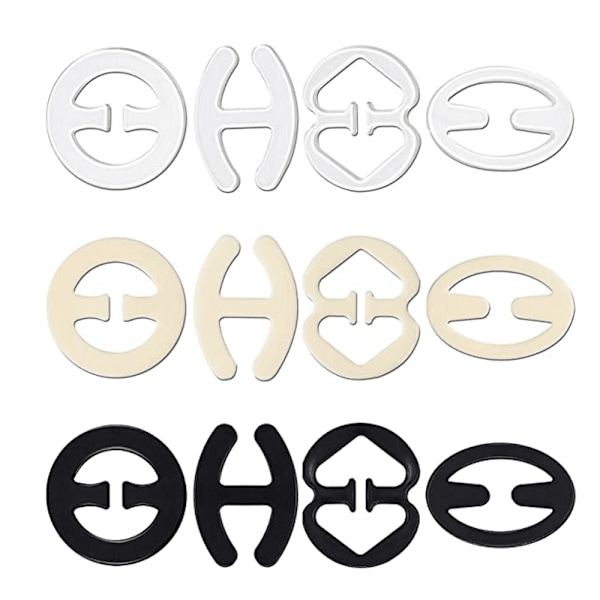 12 stk BH-remklemmer, BH-klemmer bak, anti-skli BH-stropper holder, spenner spaltekontrollklips for BH