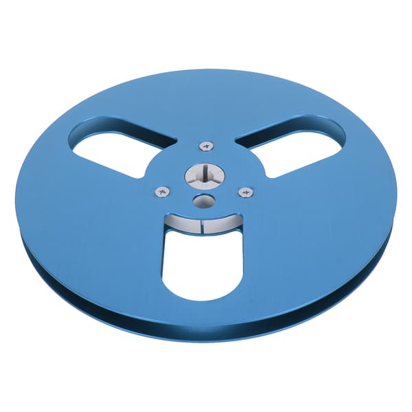 1/4 7 tommer Tom Spole Aluminium Legering Vindmodstand 3 Huller Åben Spole Lydoptagelsesspole til Optagelse til Nab Blå