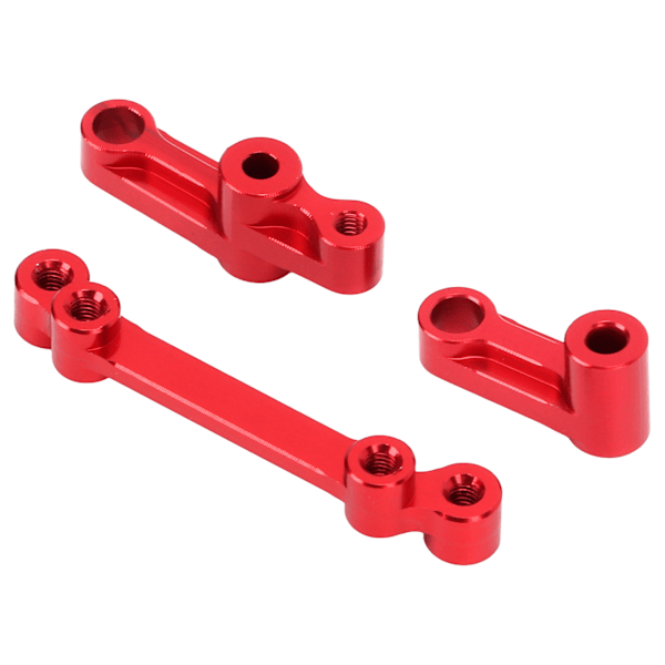 RC Ohjausyksikön Asennussarja Alumiiniseos Kestävä RC-autot Metalliparannus Osia 1/16 Kaukosäätimellä Auto Red