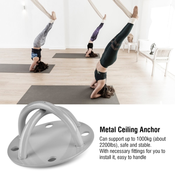 Anti Gravity Aerial Yoga Flying Hængekøje Sling Metal Loft Ankerplade Montering med Fittings