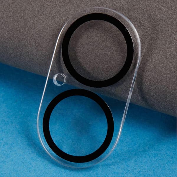 2pcs Camera Lens Protector for iPhone 17, Silk-printed Lens Film with 3D Arc