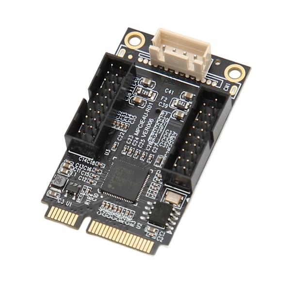 Mini PCIE - USB3.0 Etupaneelin Lisäkortti, Kaksi 19PIN 5Gbps USB Hot Swap -lisäkorttia Windows XP 2003:lle ja OS X 10.8:lle tai uudemmalle