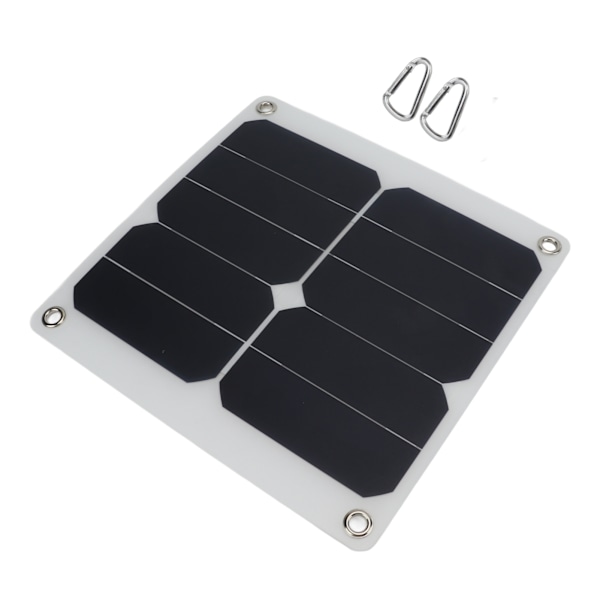 Solcellepanel 15W 5V Mini Bærbar Polysilicium Semi Fleksibel Usb Solpanellader Solcellemodul