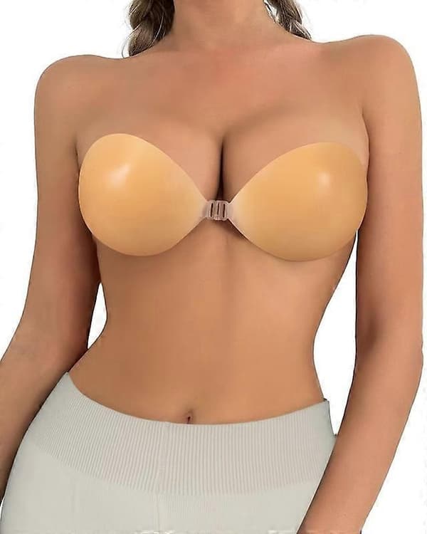 Self-Adhesive Strapless Bra, Invisible Push-Up Bra with Adhesive