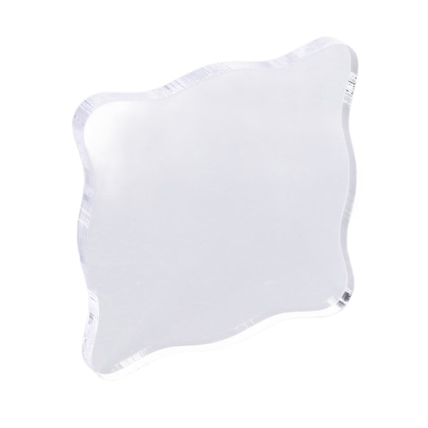 Akrylstämpelblock Akrylhandtag Böjt DIY-stämpel hantverksgummistämpel Transparent StampTL007