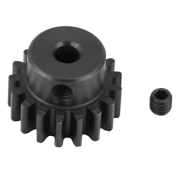 Steel Metal Motor Pinion Gear 17T 0.8-modul för HIMOTO E10MTL/E10MT/E10BP 1/10 RC-bil (svart)