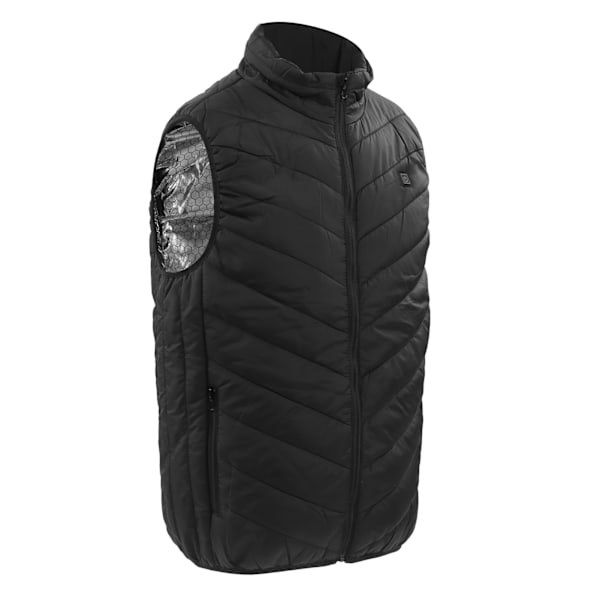 Opvarmet Vest Single Control 9 Zone Intelligent Tykkelse Varmt Elektrisk Opvarmet Jakke til Vinter Sort 4XL