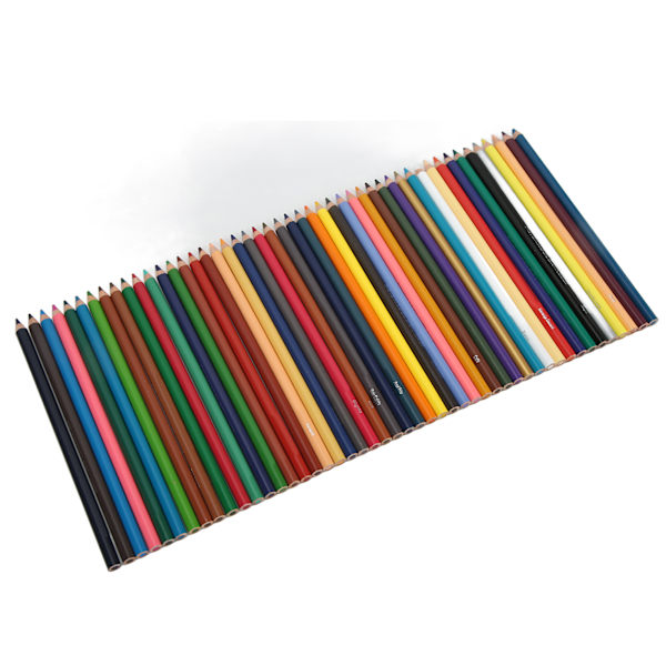 48 st Färgpennor Robust Stift Hög Koncentration 48 Färger Poplar Material Igenkännlig Portabel Boxad Konstpenna