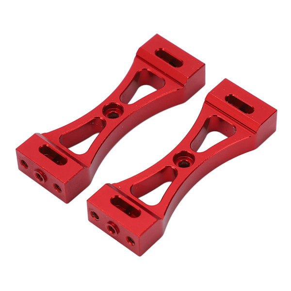 2 stk RC metalbjælke 53 mm længde Center fast montering aluminium til WPL B14 B16 B36 Q60 Q61 Rød