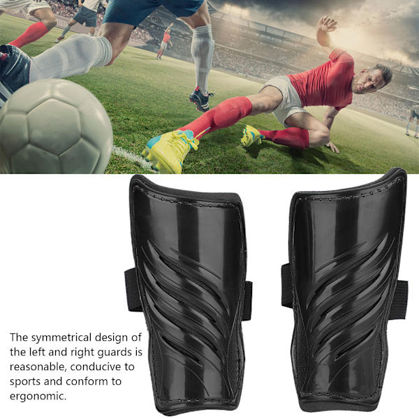 1 par børnefodbold sports skinneben, børnefodbold skinneben, benbeskyttere, sort