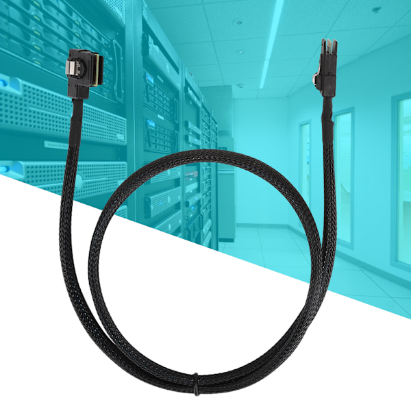MINI SAS 36P 0,8 metrin ruiskuvalettu SFF-8087 oikea kulma - SFF8087 kiintolevylinja