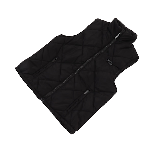 Oppvarmet Vest for Barn, 13 Varmesoner, USB Elektrisk Oppvarmet Jakke for Gutter og Jenter, Utendørsaktiviteter, Hjemmefritid, Svart, 140 cm