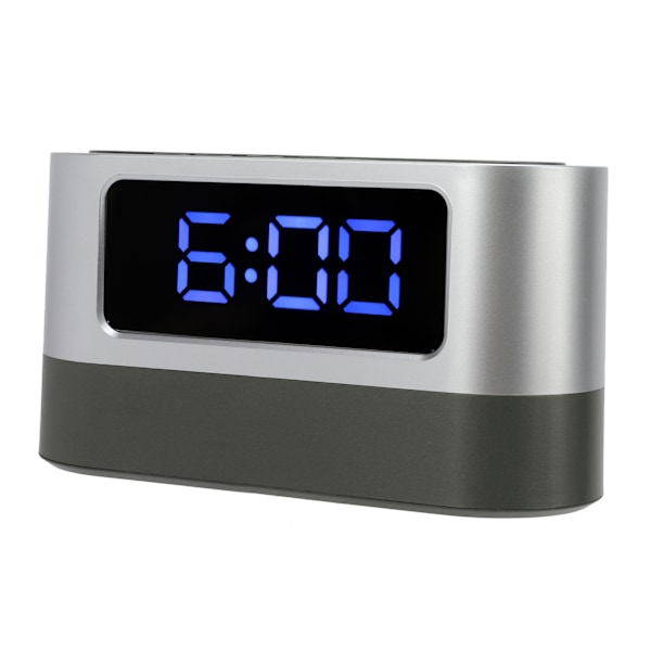 Digital Kalender Tid Minnesfunktion 12H 24H Läge Pennhållare Funktion LED Elektronisk Väckarklocka för Hemmet Blå