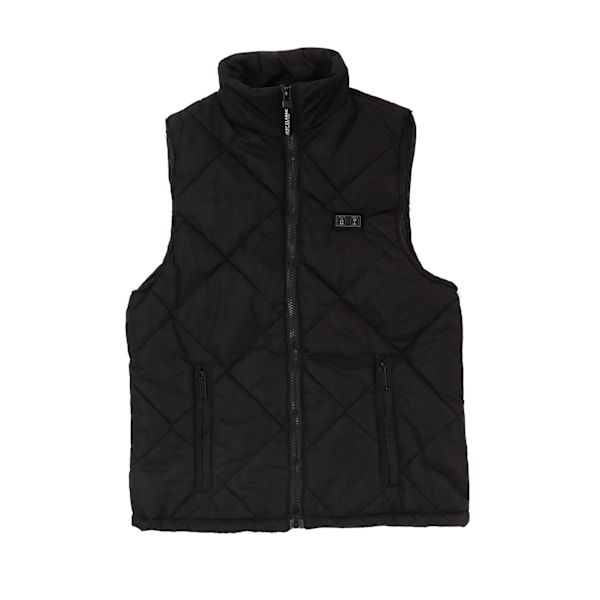 Oppvarmet Vest for Barn, 13 Varmesoner, USB Elektrisk Oppvarmet Jakke for Gutter og Jenter, Utendørsaktiviteter, Hjemmefritid, Svart, 140 cm