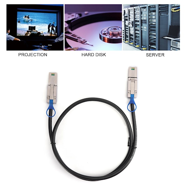 Server Cord Adapter Kabel Mini SAS 26P SFF8088 til SFF8088 26P 1 Meter Højhastigheds Datalagring (1 meter)