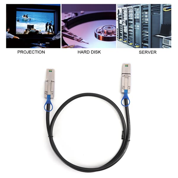 Serverkabeladapter Mini SAS 26P SFF8088 til SFF8088 26P 1 meter høyhastighets datalagring (1 meter)