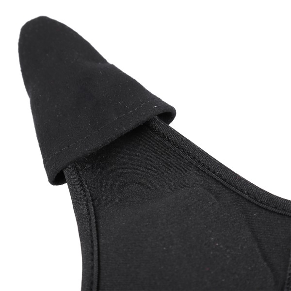 Svart Komfortabel enkelt pekefingerbeskytter Unisex elastisk båndhanske for utendørs fiske