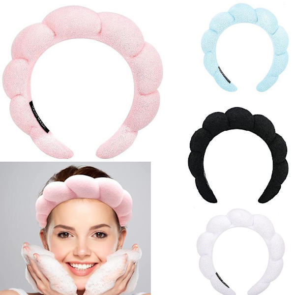 2 stykker ansigtsvask armbåndsæt, blid ansigtsvask pandebånd ansigtsmakeup SPA bruser