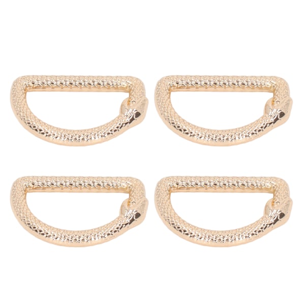20 stk. Metall D-ringer Serpentin Lukkede D-ringer Spenne Sink Legering DIY Veske D-ringer for Bagasje Håndveske Stropper