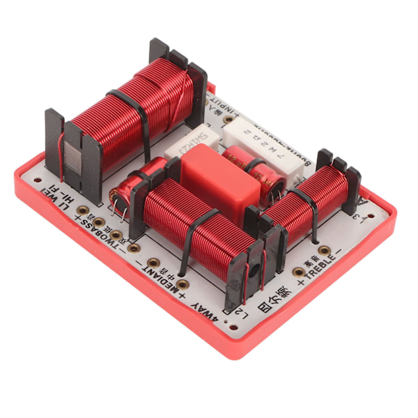 4-tie jakosuodin PCB 1 Diskantti 1 Alto 2 Basso Äänen taajuusjakaja KTV-kaiuttimille 180W